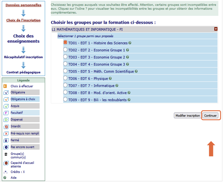 IP : choix de l'option