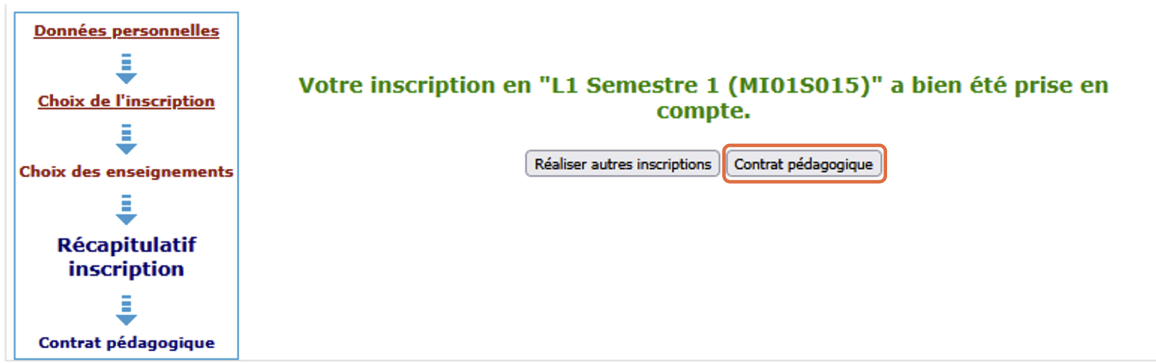 IP : Récupérer contrat pédagogique