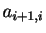 $ a_{i+1,i}$