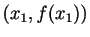 $ (x_1,f(x_1))$
