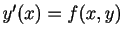 $ y'(x)=f(x,y)$