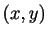 $ (x,y)$