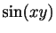 $ \sin(xy)$