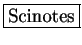 \fbox{Scinotes}