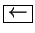 \fbox{$\leftarrow$}