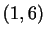 $ (1,6)$
