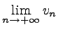 $ \displaystyle \lim_{n\to +\infty}v_n$