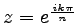 $ z=e^{\frac{ik\pi }{n}}$