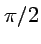 $ \pi/2$